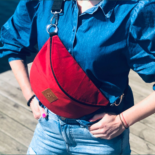 saszetka nerka Nerka / torebka Mili Belt Bag L - czerwona