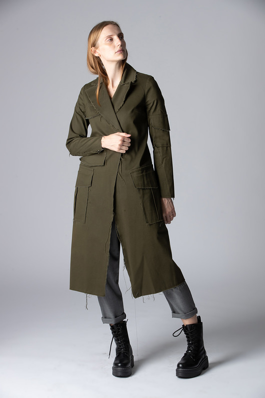 płaszcze damskie Płaszcz MIEJSKI OBŁĘD