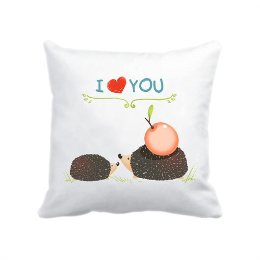 poszewka. i love you. jeże Love Life and Forest