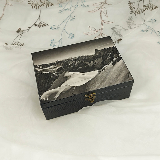 skrzynki, kufry i pudła Szkatułka - alpejski widok