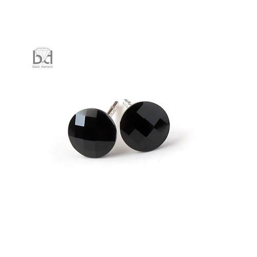 Mini sztyfty kryształ Swarovski - czarne Black Diamond