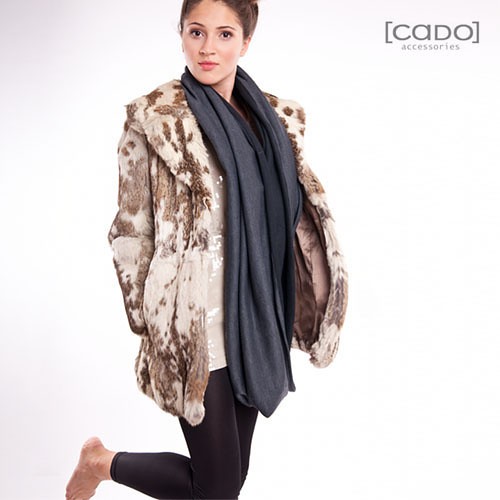 Dzianinowy Komin Szal Etola Pareo Tuba - Dk Mel CADOaccessories