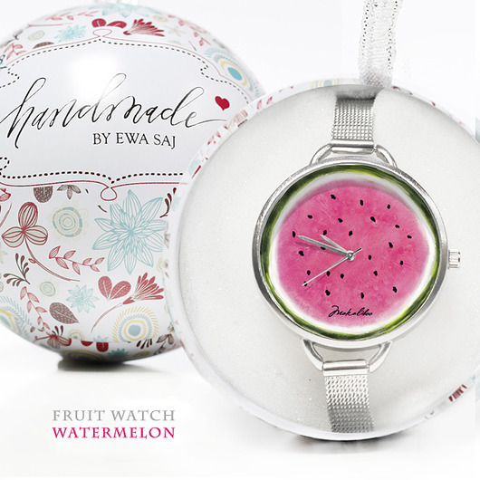 Watermelon - Arbuz- zegarek w opakowaniu Makaliboo