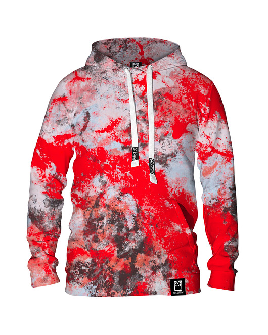 bluza z kapturem damska Damska Bluza z kapturem Marble Red