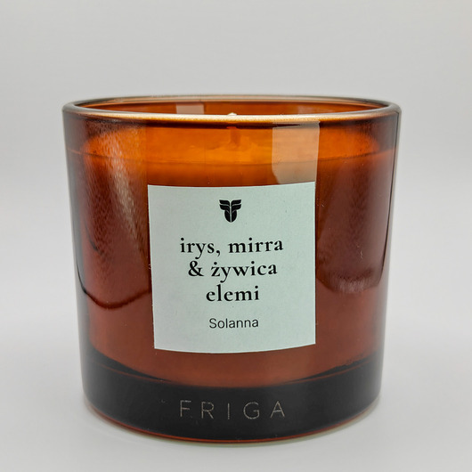 świece zapachowe SOLANNA - żywice i irys z mineralnym akcentem - Świeca rzepakowa
