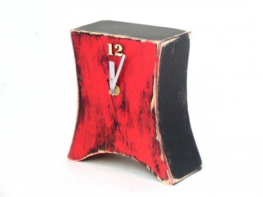zegarek Red Clock Wood Studio
