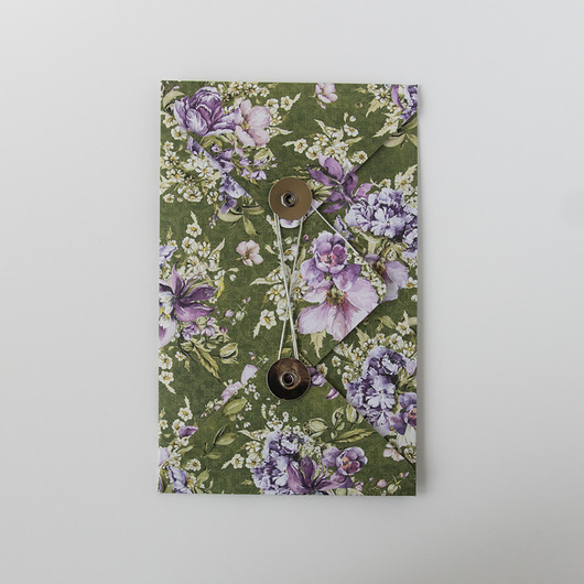 kartki scrapbooking Kartka ślubna kopertówka ze sznureczkiem