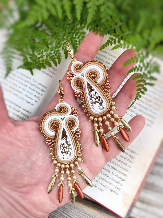 kolczyki soutache Kolczyki sutasz Magnet