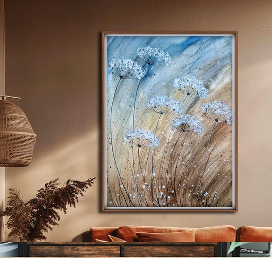 obrazy Oryginalna akwarela. Łąka 30x40cm