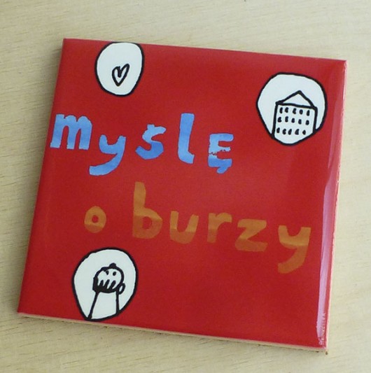 MYŚLĘ O BURZY - podstawka pod kubek STEINKELLER