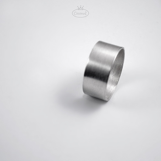 pierścionki srebrne Szeroka obrączka regulowana, srebro na wymiar