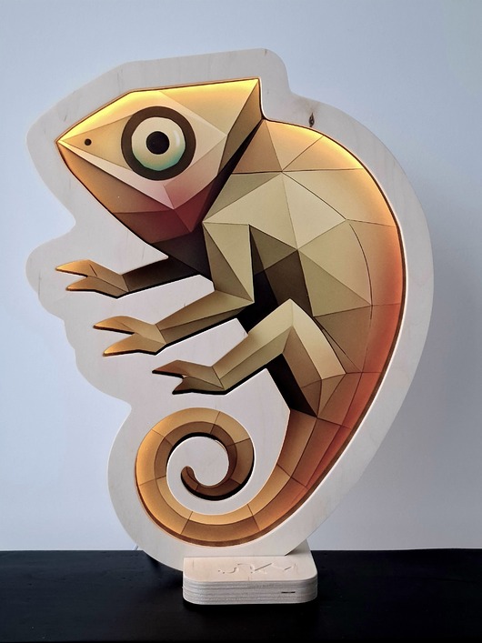 lampy do pokoju dziecka Lampka nocna  Unky - Kameleon