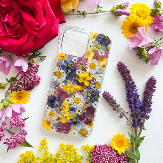 etui na telefon Etui na telefon- mix kwiatowy