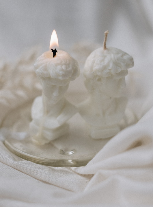 świeczniki i świece Świeca sojowa DAWID mini 4 cm