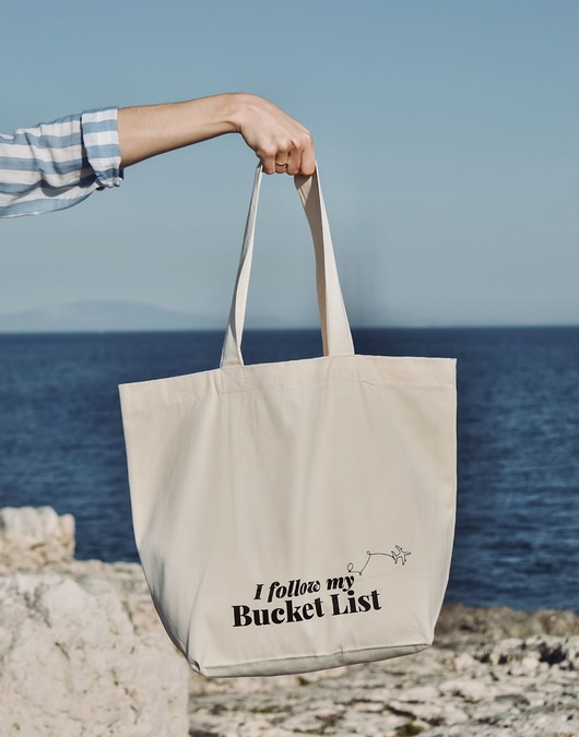 torby na zakupy TORBA SHOPPER BAG  "I follow my Bucket List"