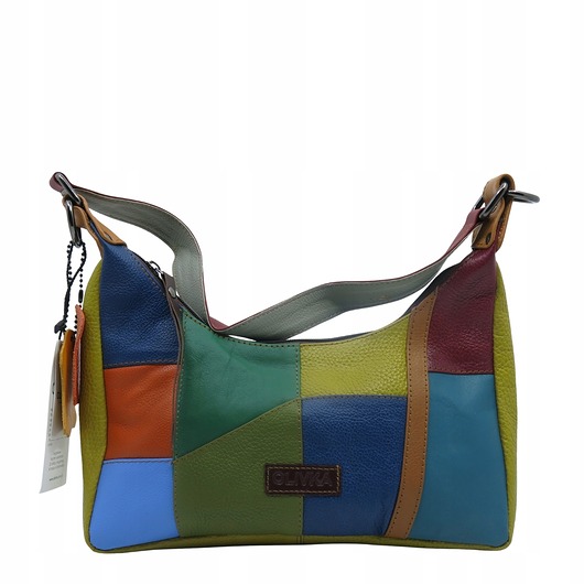 torby na ramię Torebka damska na ramię kolorowa skórzana wygodna zero waste OLIVKA