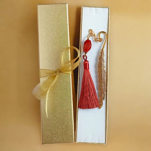 zakładki do książek Zakładka PREMIUM : agat rudy - kamień równowagi