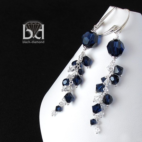 Gronka kryształ Swarovski Black Diamond