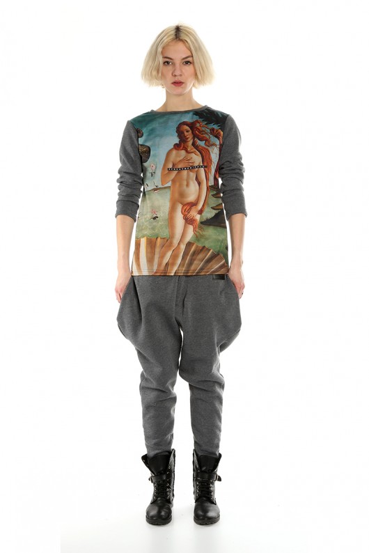 Bluza UNIQUE z kolorowym przodem Free the nipple NOH8 SYNDICATE