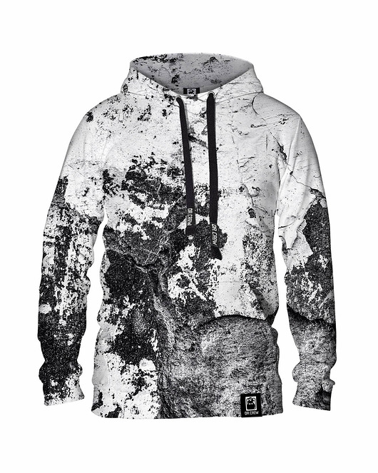 bluzy męskie Męska Bluza z kapturem DR.CROW Marble Grey