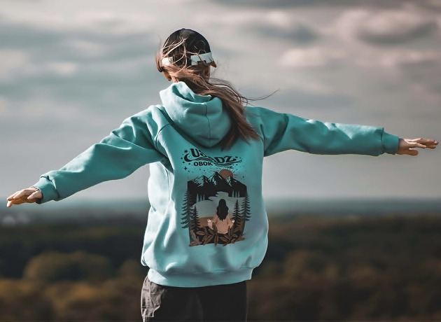 bluza z kapturem damska Bluza-Usiądź Obok Siebie