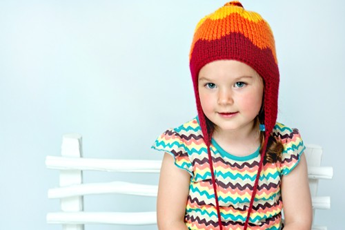 Radosna czapka - uszatka dla dzieci Handymadegirl