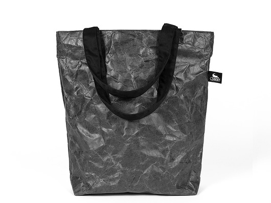 Torba z czarnego, grubego tyveku. Shopper Czarny