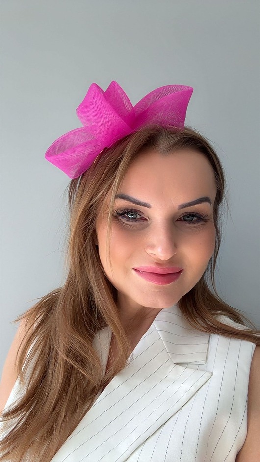 fascynatory Fascynator ślubny  FRESCA AMARANT/ inne kolory