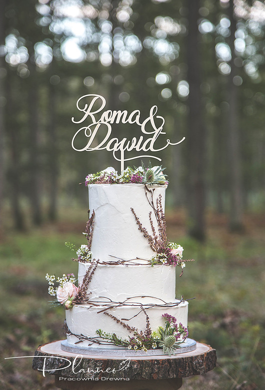 Toper Topper na tort imiona Planneo