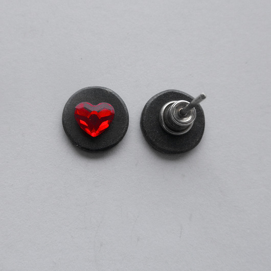 kolczyki swarovski Kolczyki Swarovski SERDUSZKO