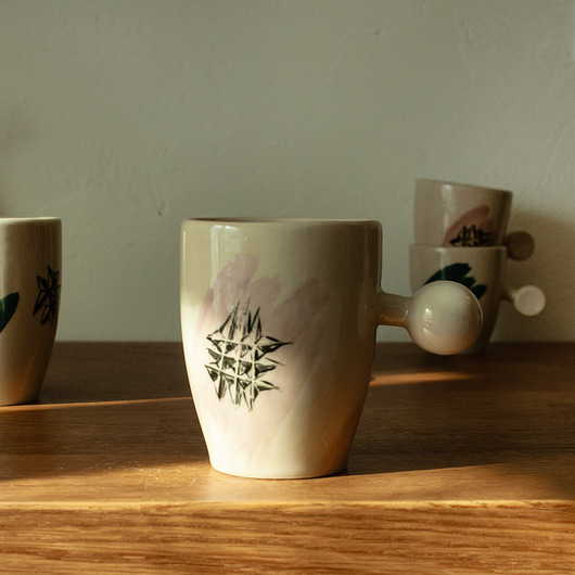 kubki Kubek malowany w szlify