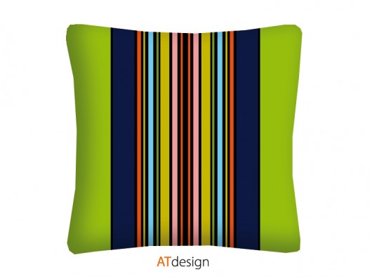 2xPoszewka z serii folk(o)lor - pasiaki zieleń AT design