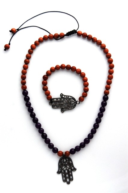 komplet  &quot;ręka fatimy&quot;  JS Jewelery
