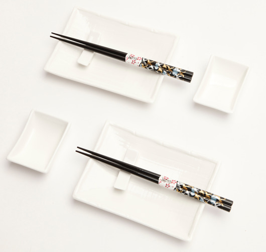 zestaw do sushi black & white  I EDO ART FOOD