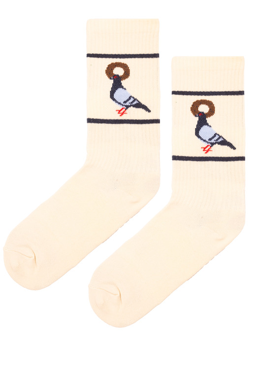 skarpetki męskie Skarpetki sportowe z bawełny organicznej  gołąb i obwarzanek
