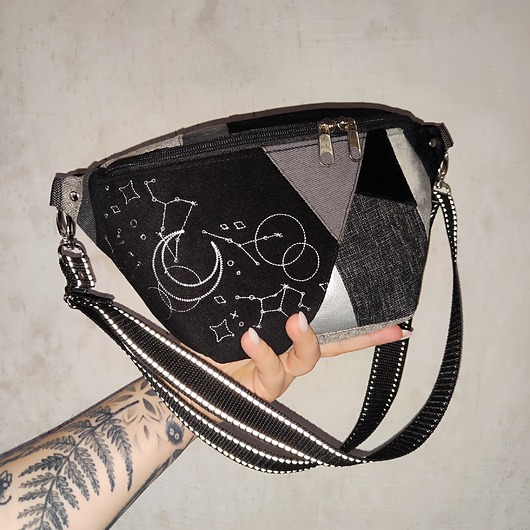 saszetka nerka Nerka XXL unikat konstelacja