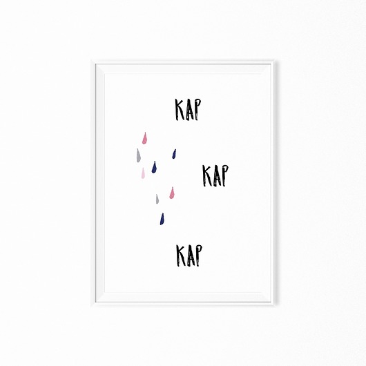 Plakat dla dzieci Kap kap kap myscandi