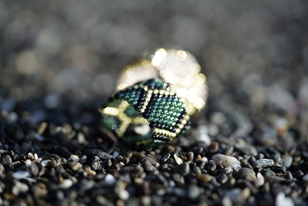 pierścionki - różne Pierścionek Beadingowy GreenWild