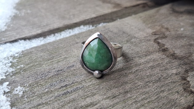 pierścionki - różne Szmaragd fasetka - pierścionek rezerwacja