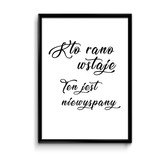 Kto rano wstaje.. plakat Bury Lis