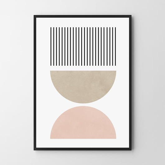 plakaty Plakat Boho geometria pastele