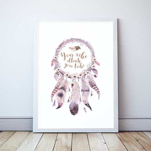 Plakat Łapacz snów w stylu boho Wallie Studio Dekoracji