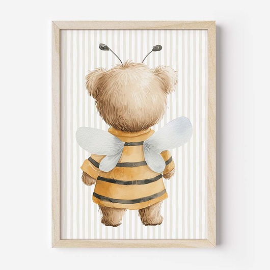 obrazy i plakaty do pokoju dziecięcego Plakat Na Ścianę Dla Dzieci Pszczółkowi Przyjaciele nr. 6