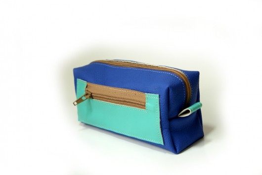Piórnik Royal Blue /Mint Pansy