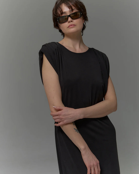 sukienki midi damskie Sukienka Bare black