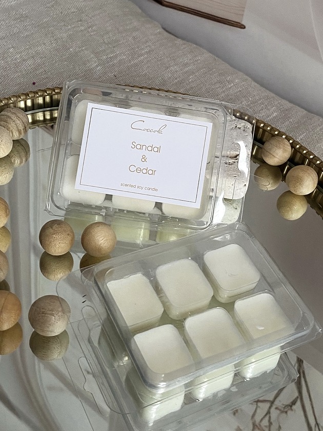 świeczniki i świece Sandal & Cedar- wosk sojowy do kominka 66g (wybierz swój zapach)