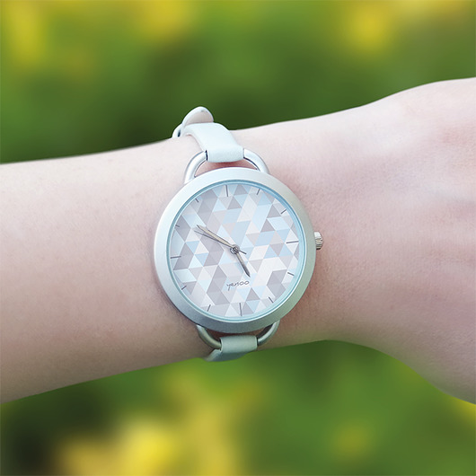Zegarek - Geometric pastel blue yenoo
