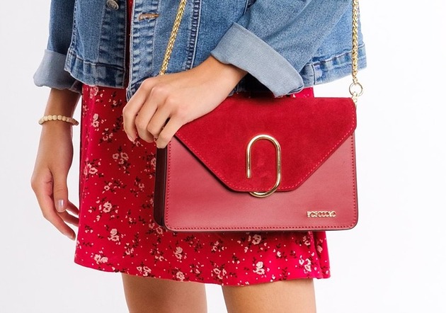 torby na ramię Torebka Skórzana z ozdobnym zapięciem (6804)