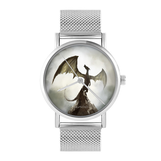 zegarki unisex Zegarek - Smok cienia - bransoleta mesh