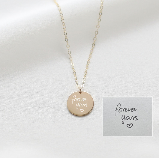 złote naszyjniki Personalizowany Naszyjnik z Odręcznym Podpisem